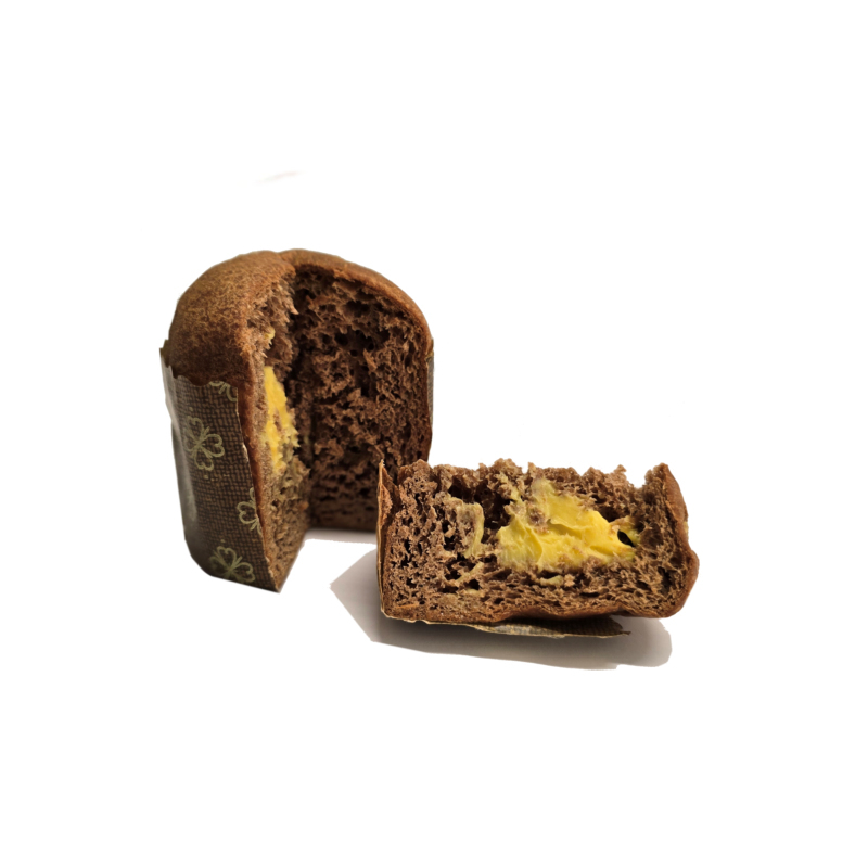 Panettone Proteico al Cacao con Crema Pasticcera Phase 1 - 4x60g Buonalimentazione - immagine 2