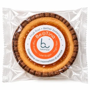 Crostatina all’arancia confezionata Crostatina con marmellata di arance 60g-Bewheat